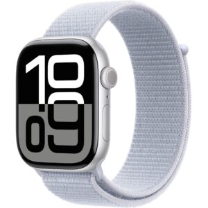 Apple Watch Series 10 46 mm LTE Alu Silber Loop Blau