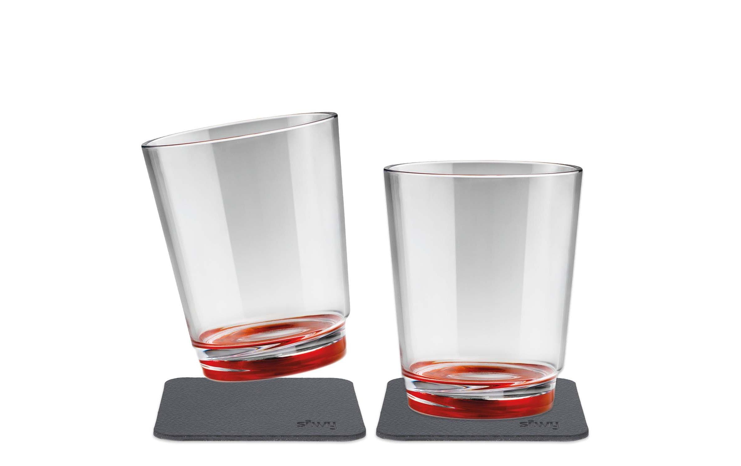 Silwy Outdoor-Becher Ready Red 2er-Set magnetisch