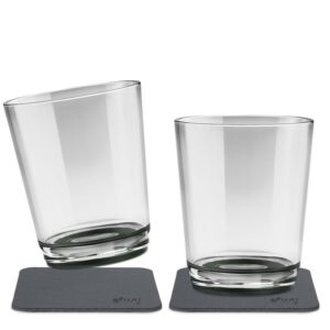 Silwy Outdoor-Becher Pearl Grey 2er-Set magnetisch 2.5 dl