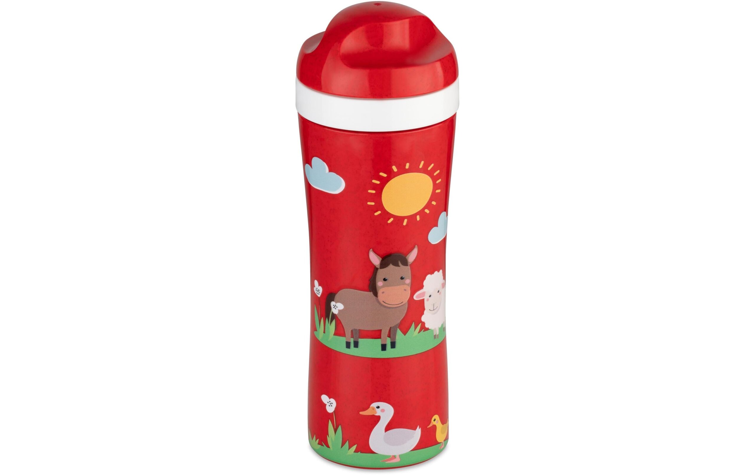 Koziol Trinkflasche Oase Farm, 425 ml, Rot