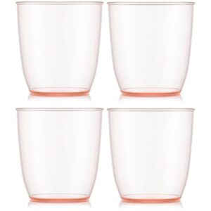 Bodum Outdoor-Becher Kvadrant 200 ml, Rosa, 4 Stück