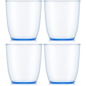 Bodum Outdoor-Becher Kvadrant 350 ml, Blau, 4 Stück