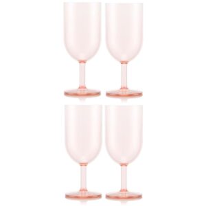 Bodum Outdoor-Weinglas Oktett 230 ml, Rosa, 4 Stück