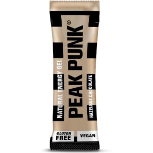 PEAK PUNK Natural Energy Gel Haselnuss-Schokolade, 12 x 25 g