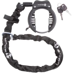 M-Wave Rahmenschloss mit Kette Ringchain XL, 100 cm