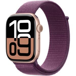 Apple Watch Series 10 46 mm LTE Alu Roségold Loop Plum