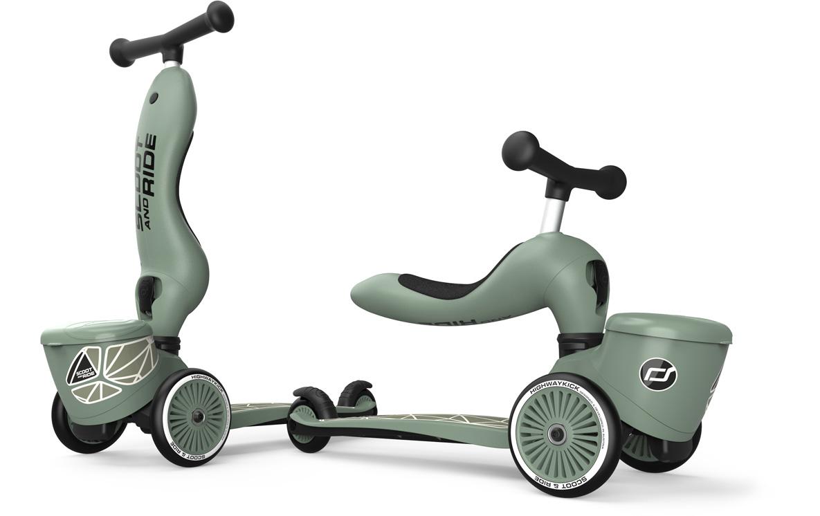 Scoot and Ride Stuntscooter Green lines Grün