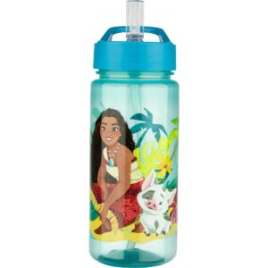 Scooli Trinkflasche Vaiana 500 ml, Transparent/Türkis