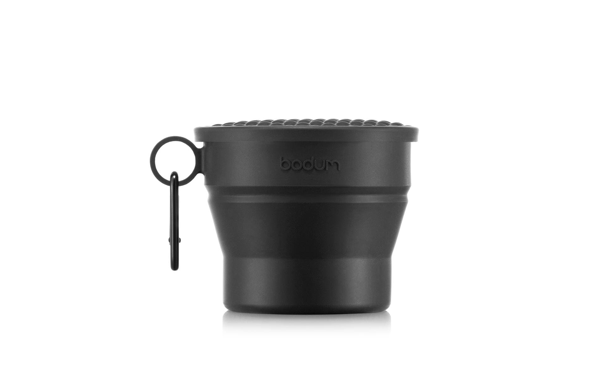 Bodum Faltbarer Becher mit Deckel und Karabinerhaken Bistro 0.3 l