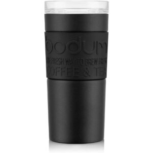 Bodum Travel Mug Iced Vanilla Latte, Schwarz, 0.35 l