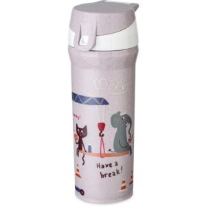 Koziol Trinkflasche TRUCKS purple grey 500 ml