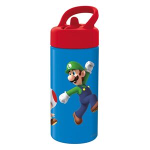 Amscan Trinkflasche Super Mario 410 ml, Blau