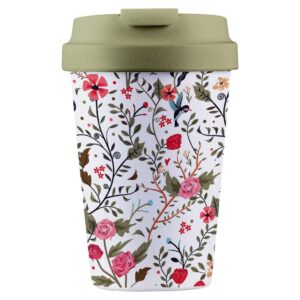 BioLoco Outdoor-Becher Easy Cup -Flowers and birds 350 ml