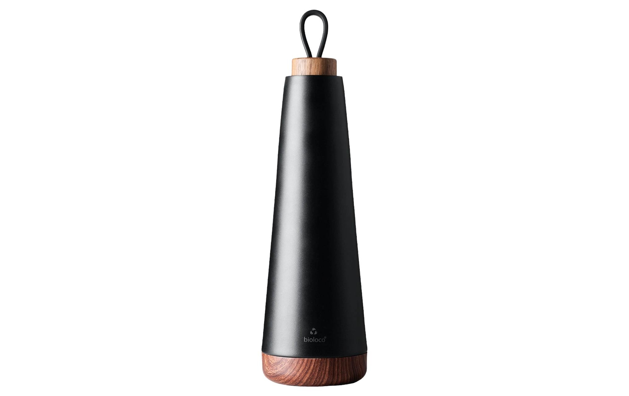 BioLoco Thermosflasche loop grande 1000 ml, Schwarz Matt