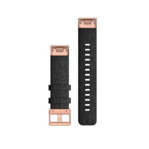 GARMIN Armband QuickFit, 20 mm Nylon/Schwarz/Gold/Rosa