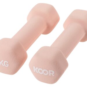 KOOR Kurzhantel-Set 1 kg, Caramel