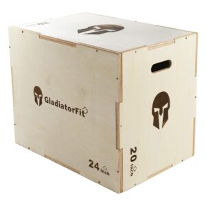 Gladiatorfit Sprung-Plyobox aus Holz 3 in 1