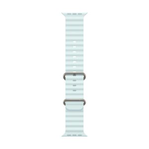 Apple Ocean Band 49 mm Kristallblau/Grau