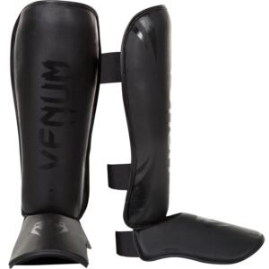 Venum Challenger Standup Shin Guards, Matt/Schwarz GR L