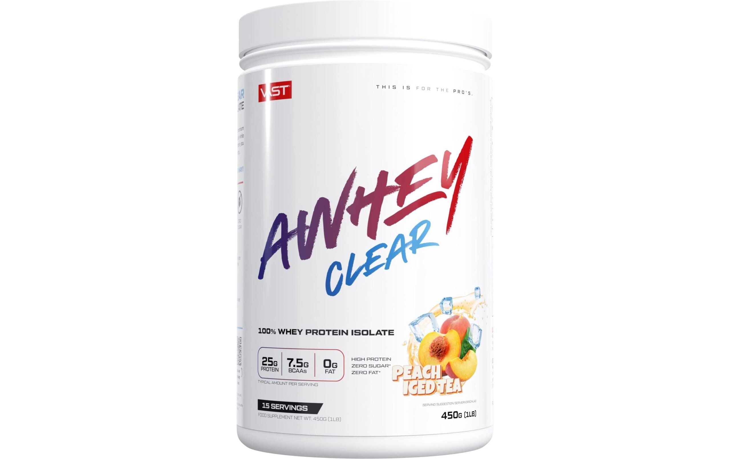VAST AWheyClear Dose: 450g, Peach Ice Tea
