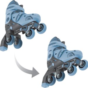 GLOBBER Inline-Skates 2 in 1 Gr. 30-33, Aschblau