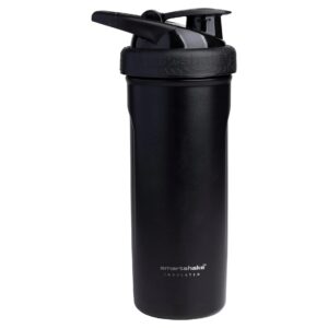 Smartshake Isolierter Stahl-Shaker 750 ml, Schwarz