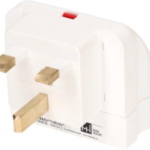 Max Hauri Reiseadapter Grossbritannien / Typ 13, 3-polig, Weiss