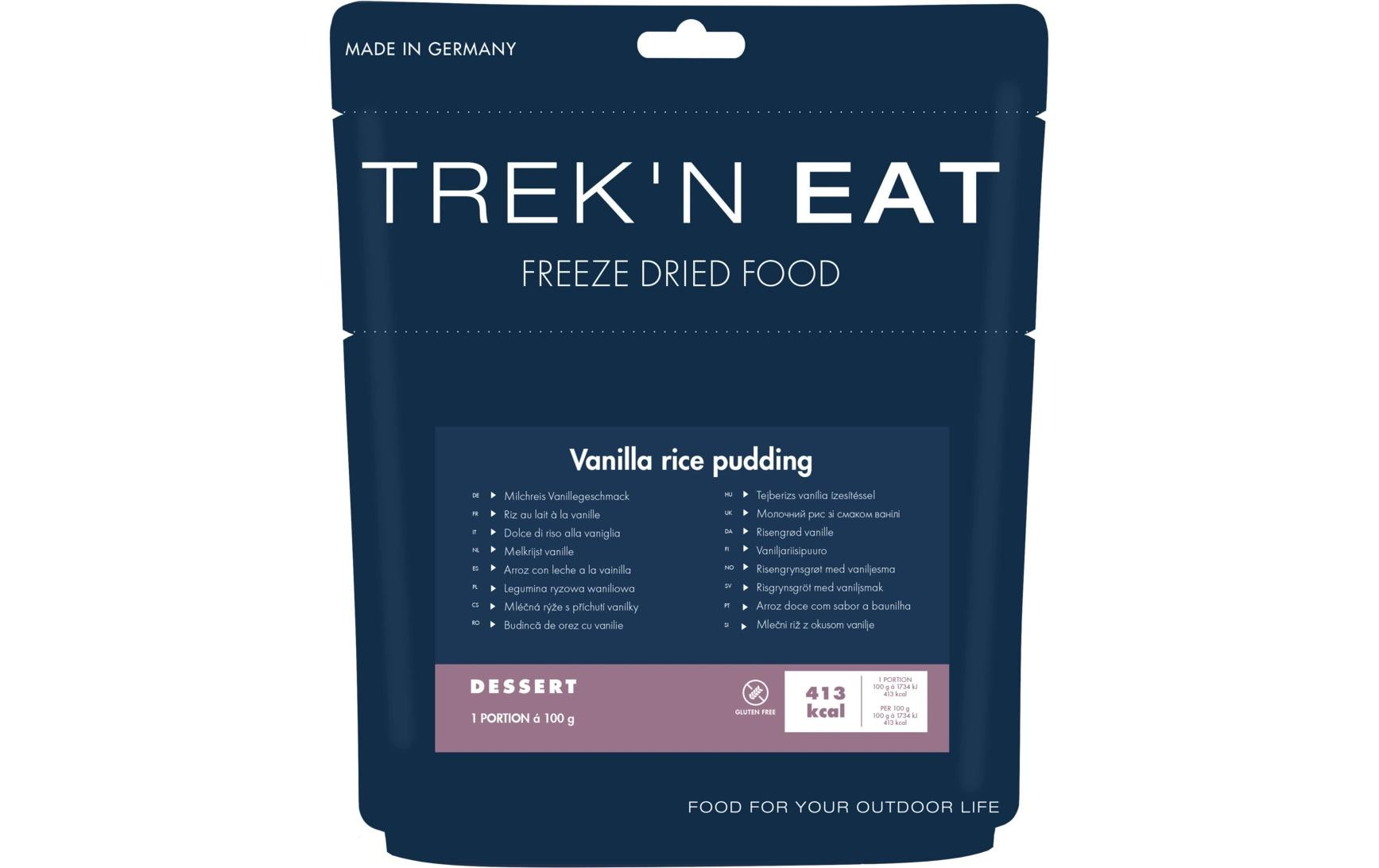 Trek 'N Eat Dessert Milchreis mit Vanillegeschmack