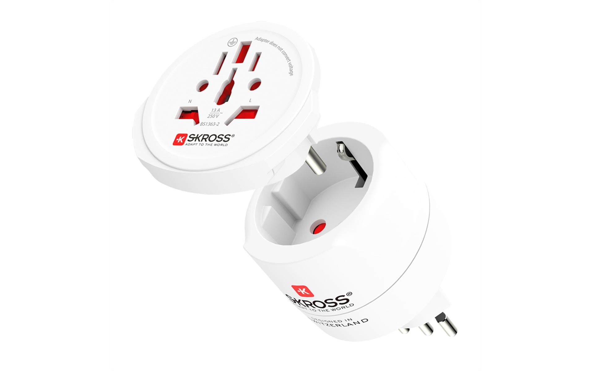 SKROSS Reiseadapter Combo World to CH + IT + BRA
