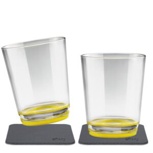 Silwy Outdoor-Becher Oh Yellow 2er-Set magnetisch