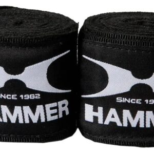 HAMMER Boxbandage elastisch, 3.5 m Schwarz