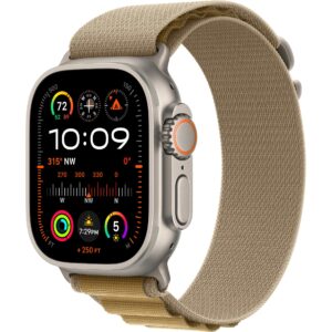 Apple Watch Ultra 2 Natural Titanium Alpine Loop Tan Medium