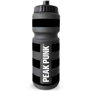PEAK PUNK Trinkflasche Biobased Sport Bottle 750 ml, Clearblack