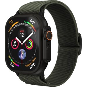 Vonmählen Armband Classic Nylon Loop Apple Watch 44/45/46/49 mm Olive