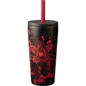 Bialetti Trinkbecher Stranger Things, 600 ml, Schwarz / Rot