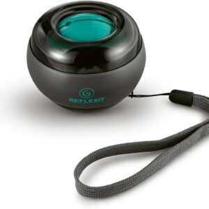 Reflexit Fitness Spinball Hand und Armtrainer, 7 cm, Grau / Türkis