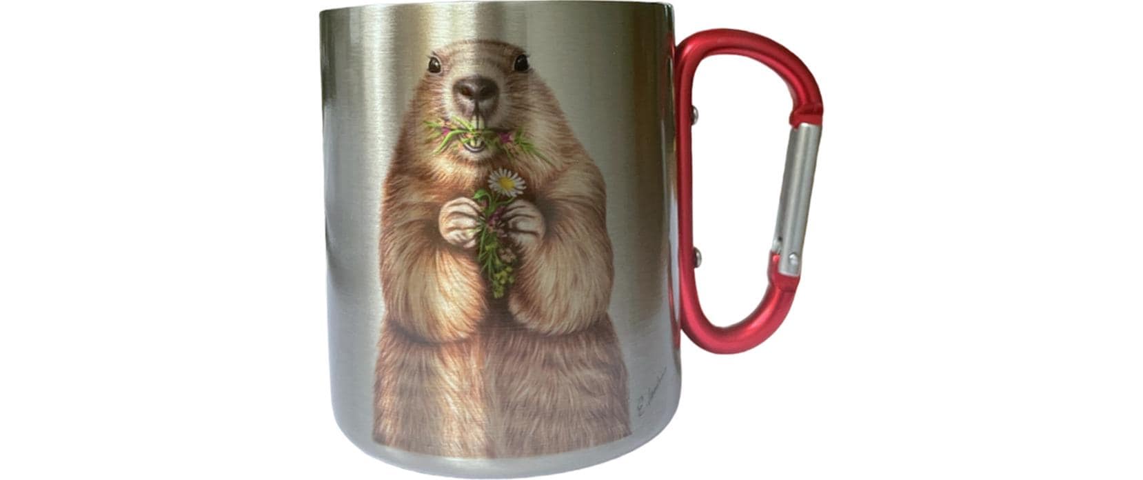 creanorm Edelstahl-Tasse Murmeltier 330ml