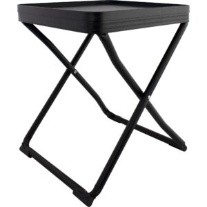 Eurotrail Campinghocker Bari mit Platte Schwarz/Grau