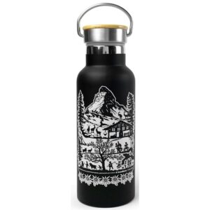Trendform Trinkflasche Swiss Tradition 500 ml, Schwarz