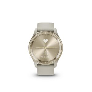 GARMIN Sportuhr Vivomove Trend Weiss/Olivgrün