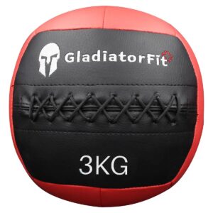 Gladiatorfit Medizinball Ultra-strapazierfähiger Wall Ball 3 kg