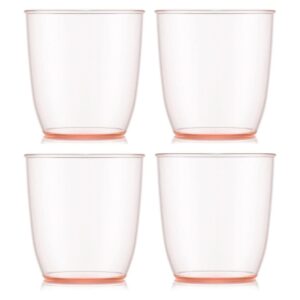 Bodum Outdoor-Becher Kvadrant 350 ml, Rosa, 4 Stück