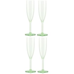 Bodum Outdoor-Champagnerglas Oktett 120 ml, Grün, 4 Stück