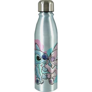 Scooli Trinkflasche Disney Lilo & Stitch 600 ml, Rosa/Blau