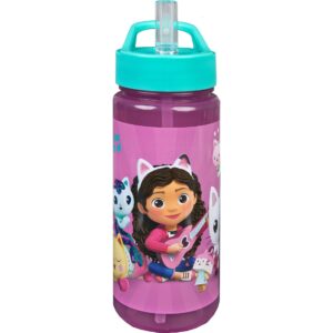Scooli Trinkflasche Gabby’s Dollhouse 500 ml, Rosa/Blau
