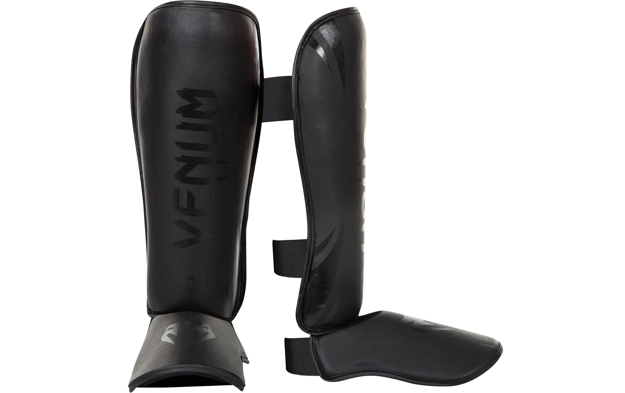 Venum Challenger Standup Shin Guards, Matt/Schwarz GR M