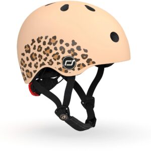 Scoot and Ride Kinderhelm Leopard Beige, XXS-S