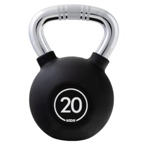 KOOR Kettlebell 20 kg, Schwarz