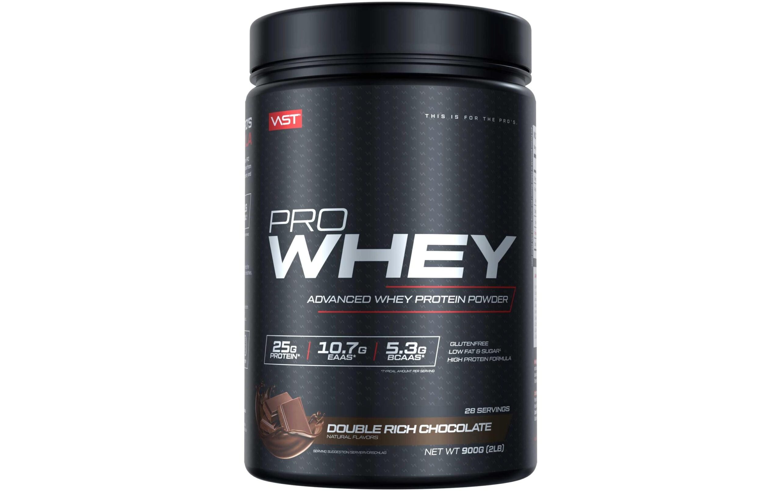 VAST Pulver Pro Whey Dose: 900g, Double Rich Chocolate