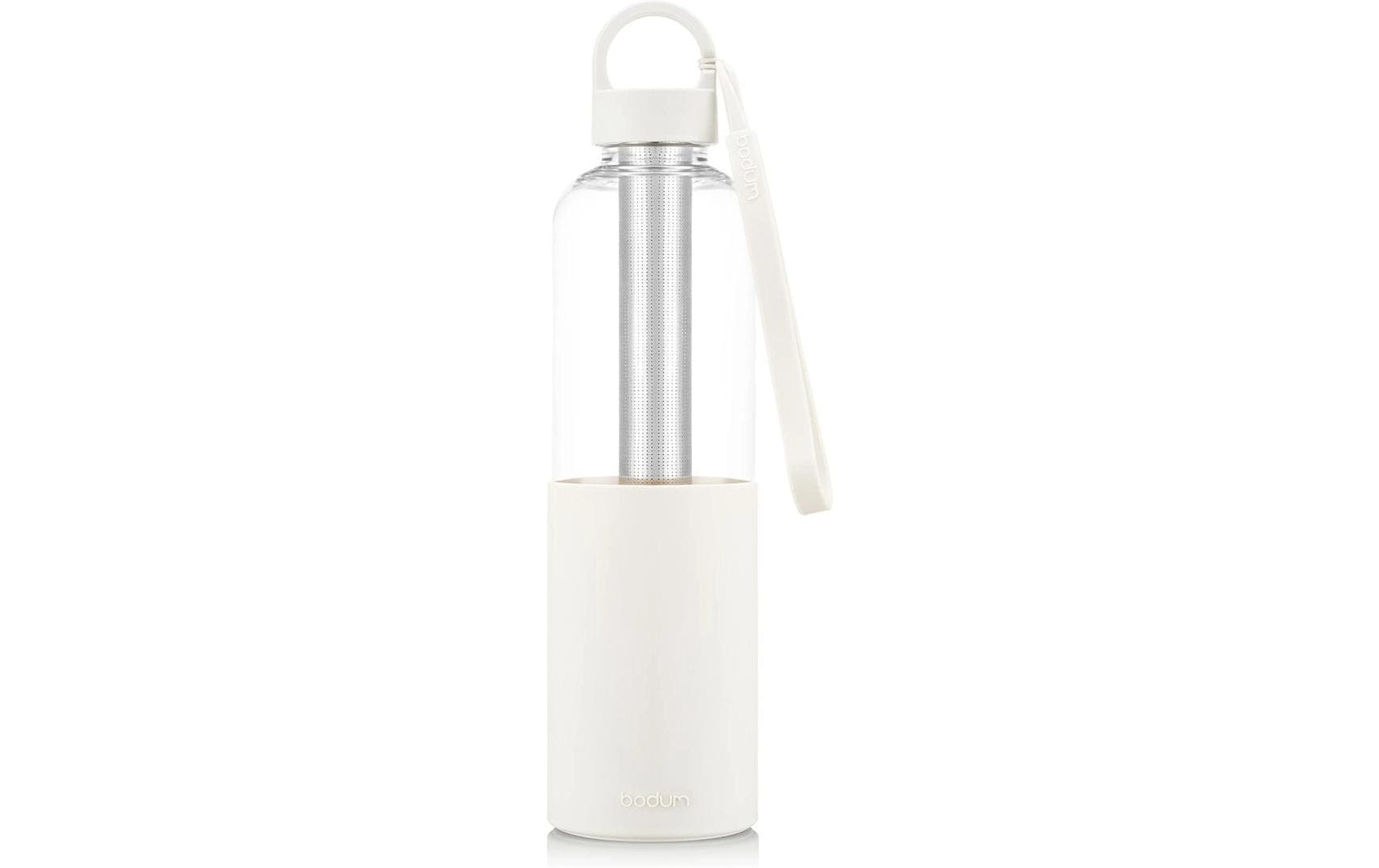 Bodum Wasserflasche Melior 1200 ml, Weiss/Transparent